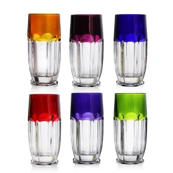 Vessière Cristaux Art De La Table|Verre À Eau|6 chopes cristal couleur nicole