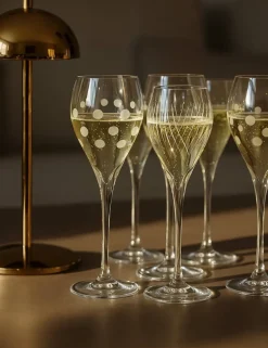 Vessière Cristaux Coffrets Verres Cristal|Art De La Table|6 flûtes cristal artisanal prestige t.m