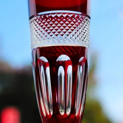 Vessière Cristaux Flûte Champagne|Verre Cristal Couleur|6 flûtes cristal couleur mireille