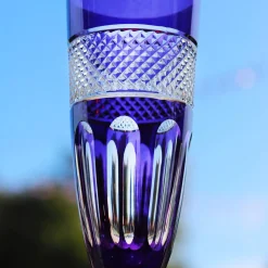 Vessière Cristaux Flûte Champagne|Verre Cristal Couleur|6 flûtes cristal couleur mireille