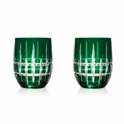 Vessière Cristaux Art De La Table|Verre À Whisky|2 gobelets à Whisky hollywood vert