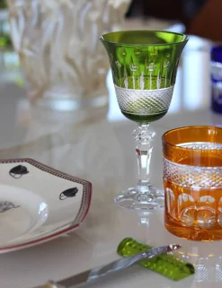 Vessière Cristaux Art De La Table|Verre À Whisky|6 gobelets cristal couleur mireille