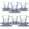 Vessière Cristaux Verre En Cristal Taillé|Verre Cristal|6 mugs café cristal sans sous tasse