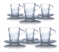 Vessière Cristaux Verre En Cristal Taillé|Verre Cristal|6 mugs café cristal sans sous tasse