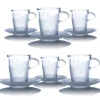 Vessière Cristaux Coffrets Verres Cristal|Verre Cristal|6 mugs thé cristal sans sous tasse