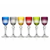 Vessière Cristaux Verre À Vin|Verre À Pied|6 verres à liqueur couleur tradition