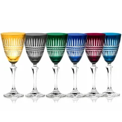 Vessière Cristaux Art De La Table|Verre À Vin|6 verres à vin couleur Belair