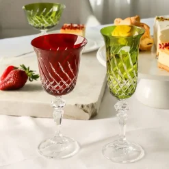 Vessière Cristaux Art De La Table|Verre À Vin|6 verres à vin couleur color of joy