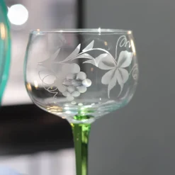 Vessière Cristaux Verre À Vin|Coffrets Verres Cristal|6 verres alsace taillés cigogne