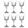 Vessière Cristaux Verre À Pied|Verre En Cristal Taillé|6 verres cristal clair Royal