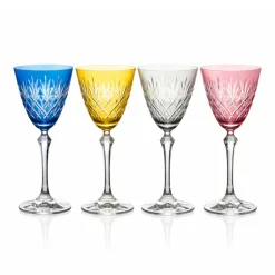 Vessière Cristaux Art De La Table|Verre À Vin|4 verres vin couleur Royal