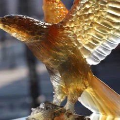 Vessière Cristaux Animaux Cristal|Bestiaire|Aigle ambre gris daum