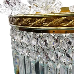 Vessière Cristaux Luminaires|Appliques Cristal|Applique crinoline vintage baccarat