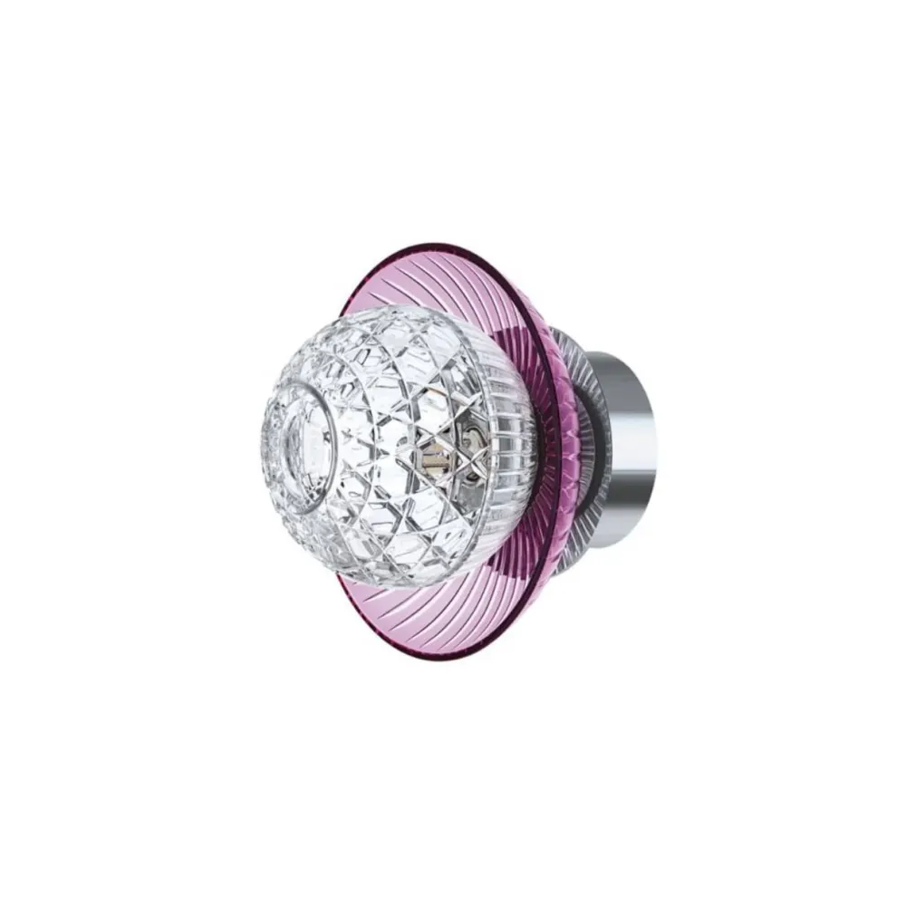 Vessière Cristaux Lustre Luminaire Saint-Louis|Appliques Cristal|Applique Royal IP44 Bobèche chrome Saint-Louis