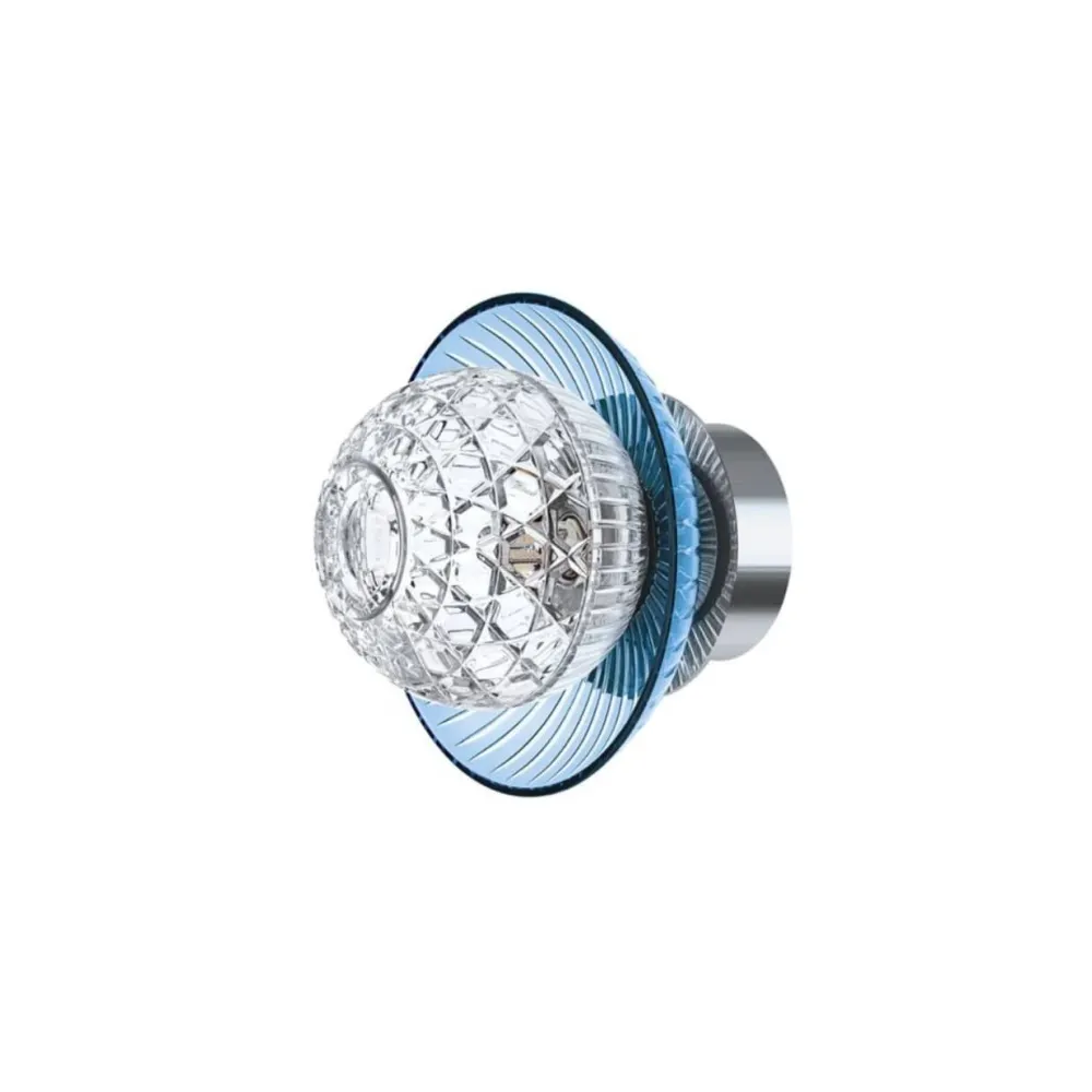 Vessière Cristaux Lustre Luminaire Saint-Louis|Appliques Cristal|Applique Royal IP44 Bobèche chrome Saint-Louis
