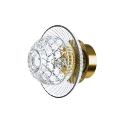 Vessière Cristaux Lustre Luminaire Saint-Louis|Appliques Cristal|Applique Royal IP44 Bobèche or Saint-Louis