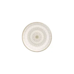 Vessière Cristaux Art De La Table|Assiette Céramique|Assiette à pain Arcadia Or & Platine Baccarat