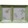 Vessière Cristaux Lunéville|Assiettes Cristal|Assiette chaud/froid vent de fleurs