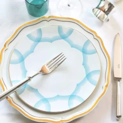 Vessière Cristaux Art De La Table|Assiette Céramique|Assiette creuse 22 cm Aura Raynaud
