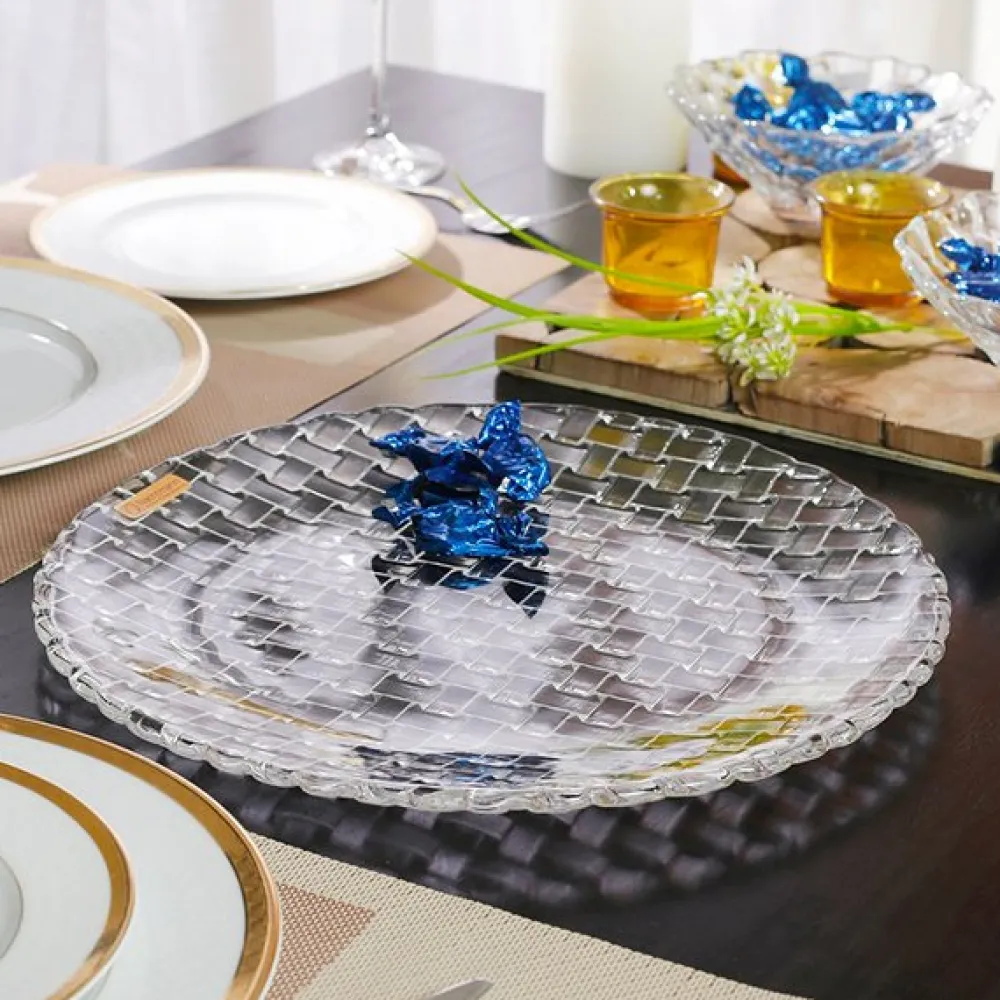 Vessière Cristaux Assiettes Cristal|Art De La Table|Assiette cristal bossa nova nachtmann