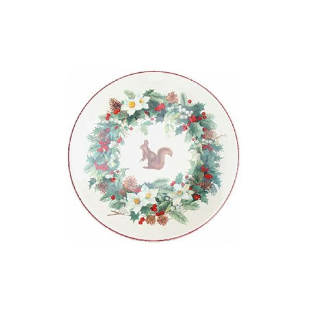 Vessière Cristaux Lunéville|Assiette Céramique|Assiette pain roses des neiges