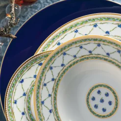 Vessière Cristaux Art De La Table|Assiette Céramique|Assiette plate à aile 19 cm Allée Du Roy Raynaud