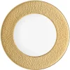 Vessière Cristaux Art De La Table|Assiette Céramique|Assiette plate à aile gravée 32 cm Minéral or Raynaud