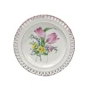 Vessière Cristaux Lunéville|Assiette Céramique|Assiette plate reverbere fin