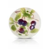 Vessière Cristaux Lunéville|Assiette Céramique|Assiette prune barbotine