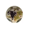 Vessière Cristaux Lunéville|Assiette Céramique|Assiette raisin barbotine