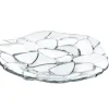 Vessière Cristaux Assiettes Cristal|Art De La Table|Assiette ronde cristal pétale