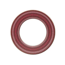 Vessière Cristaux Art De La Table|Assiette Céramique|Assiettes à dîner Arcadia Rouge Baccarat x2