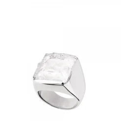 Vessière Cristaux Bijoux|Bagues Cristal|Bague chevalière mixte aréthuse lalique