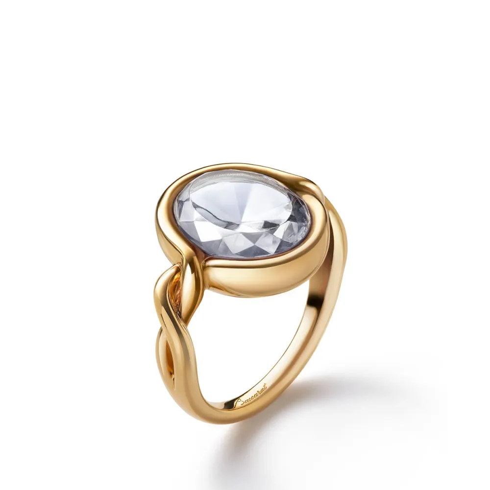 Vessière Cristaux Colliers Cristal|Colliers|Bague croisé cristal clair baccarat
