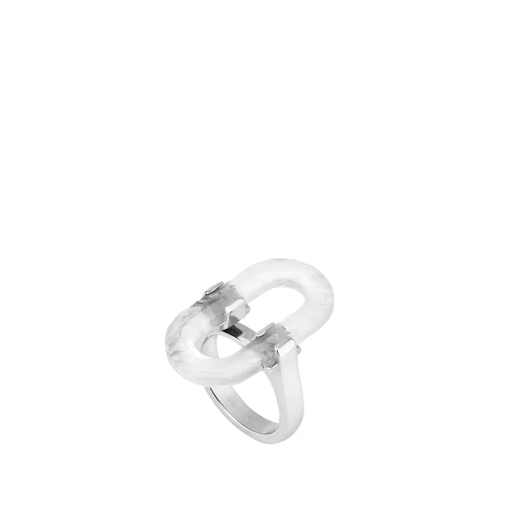 Vessière Cristaux Bijoux|Bagues Cristal|Bague empreinte animale Lalique