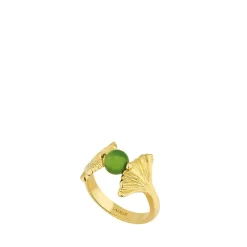 Vessière Cristaux Bijoux|Bagues Cristal|Bague ginkgo lalique