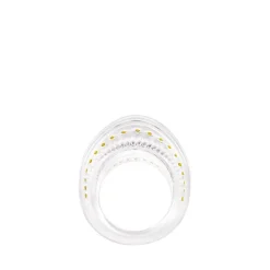 Vessière Cristaux Bijoux|Bagues Cristal|Bague icône blanche lalique