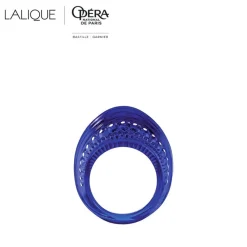 Vessière Cristaux Bijoux|Bagues Cristal|Bague icône bleu lalique