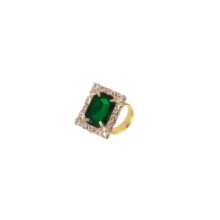 Vessière Cristaux Bagues Cristal|Bagues|Bague réglable art déco vert