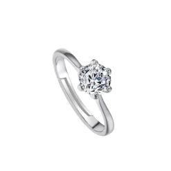 Vessière Cristaux Bagues Cristal|Bagues|Bague solitaire cristal