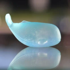 Vessière Cristaux Animaux Cristal|Bestiaire|Baleine pm bleu clair daum