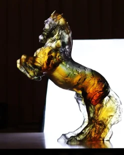 Vessière Cristaux Bestiaire|Animaux Cristal|Balthazar ambre gris cheval daum