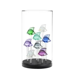 Vessière Cristaux Bestiaire|Vases|Base aquarium poisson lalique