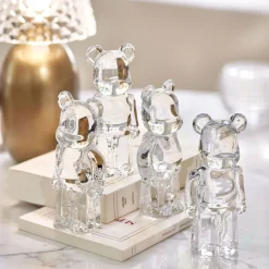 Vessière Cristaux Décoration|Sculptures Cristal|Be@rbrick cristal baccarat