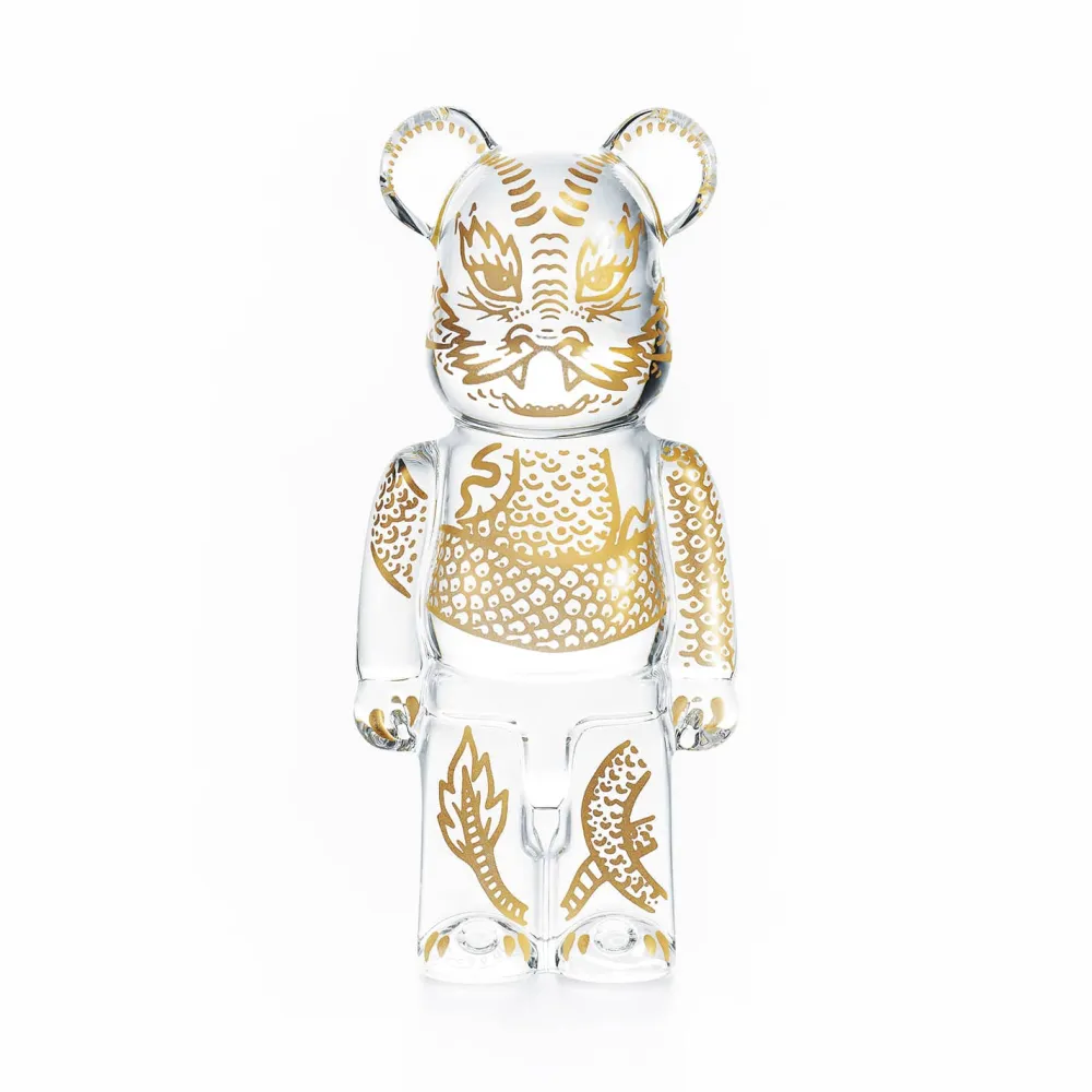 Vessière Cristaux Décoration|Sculptures Cristal|Be@rbrick dragon cristal Baccarat 2024