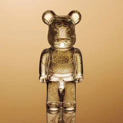 Vessière Cristaux Décoration|Sculptures Cristal|Be@rbrick dragon cristal Baccarat 2024