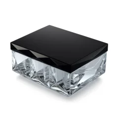 Vessière Cristaux Coupes, Coupelles Et Photophores|Coupelles Cristal|Boîte louxor noir & ivoire Baccarat