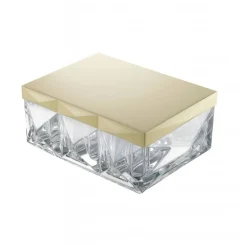 Vessière Cristaux Coupes, Coupelles Et Photophores|Coupelles Cristal|Boîte louxor noir & ivoire Baccarat