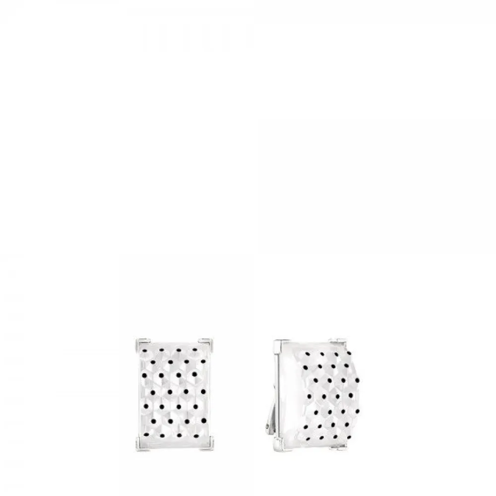 Vessière Cristaux Bijoux|Boucles D’Oreilles Cristal|Boucles cactus lalique