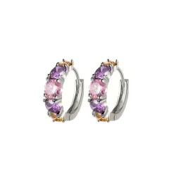 Vessière Cristaux Boucles D’Oreilles Cristal|Boucles D’Oreilles|Boucles d’oreilles Éclat Lavande